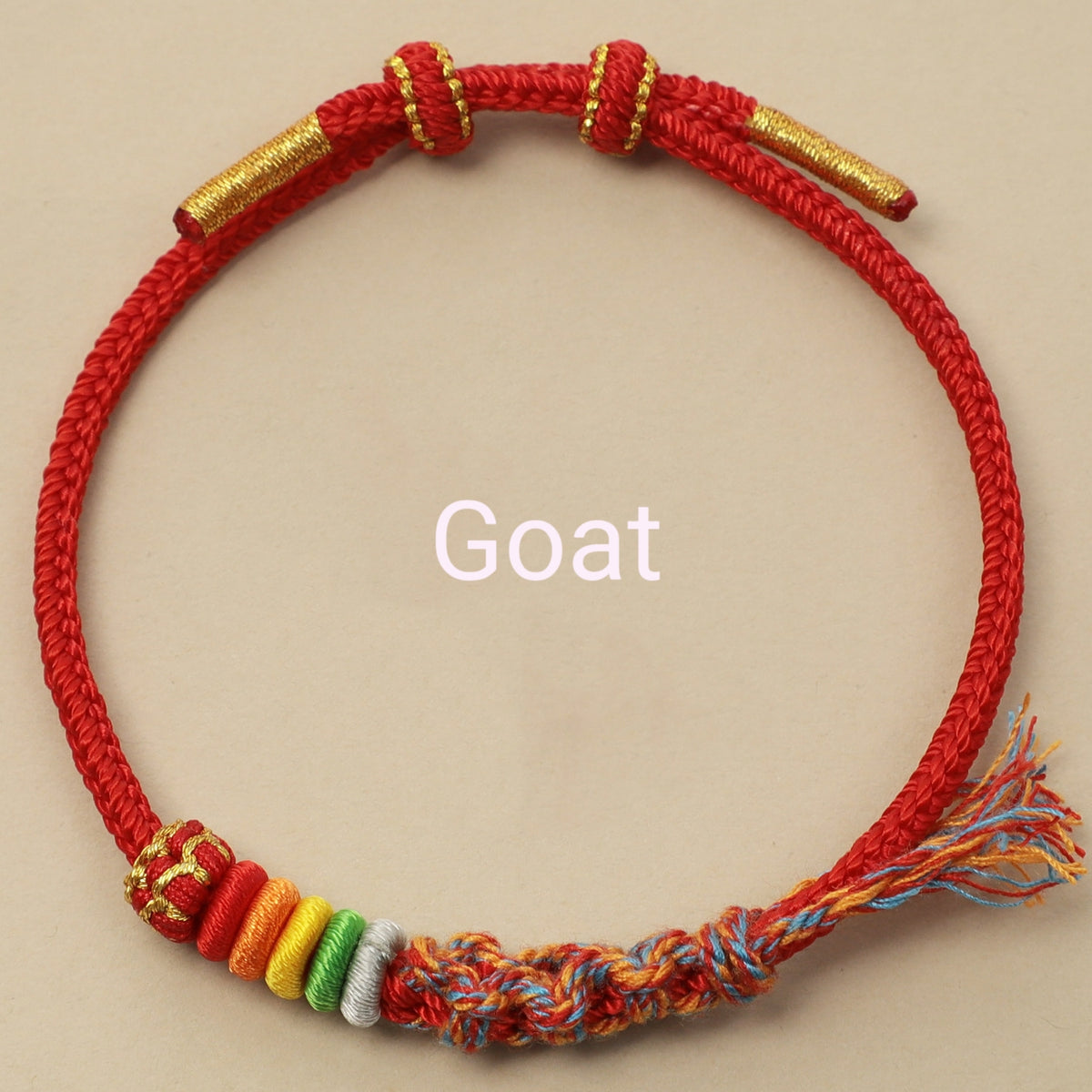 Letitdao Zodiac Red String Safety Knot Peach Blossom Bracelet