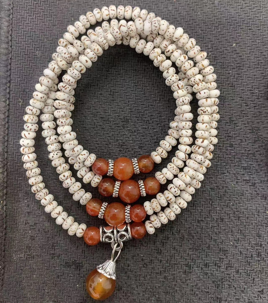 Letitdao Star Moon Rudraksha Bracelet Boho Chic Meditation & Yoga Jewelry Necklace