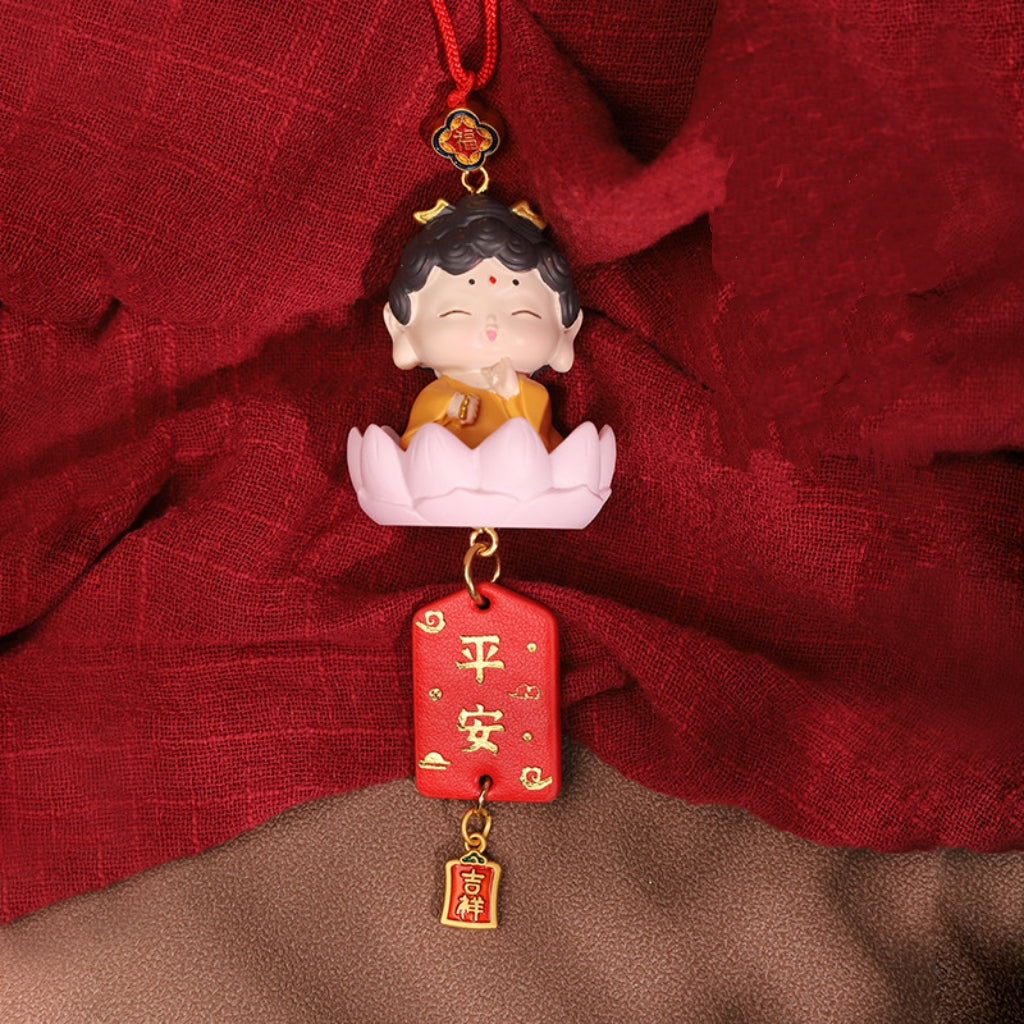 Letitdao Cute Smiley Face Car Hanging Ornament Cartoon Character Air Freshener for Car Interior Decor