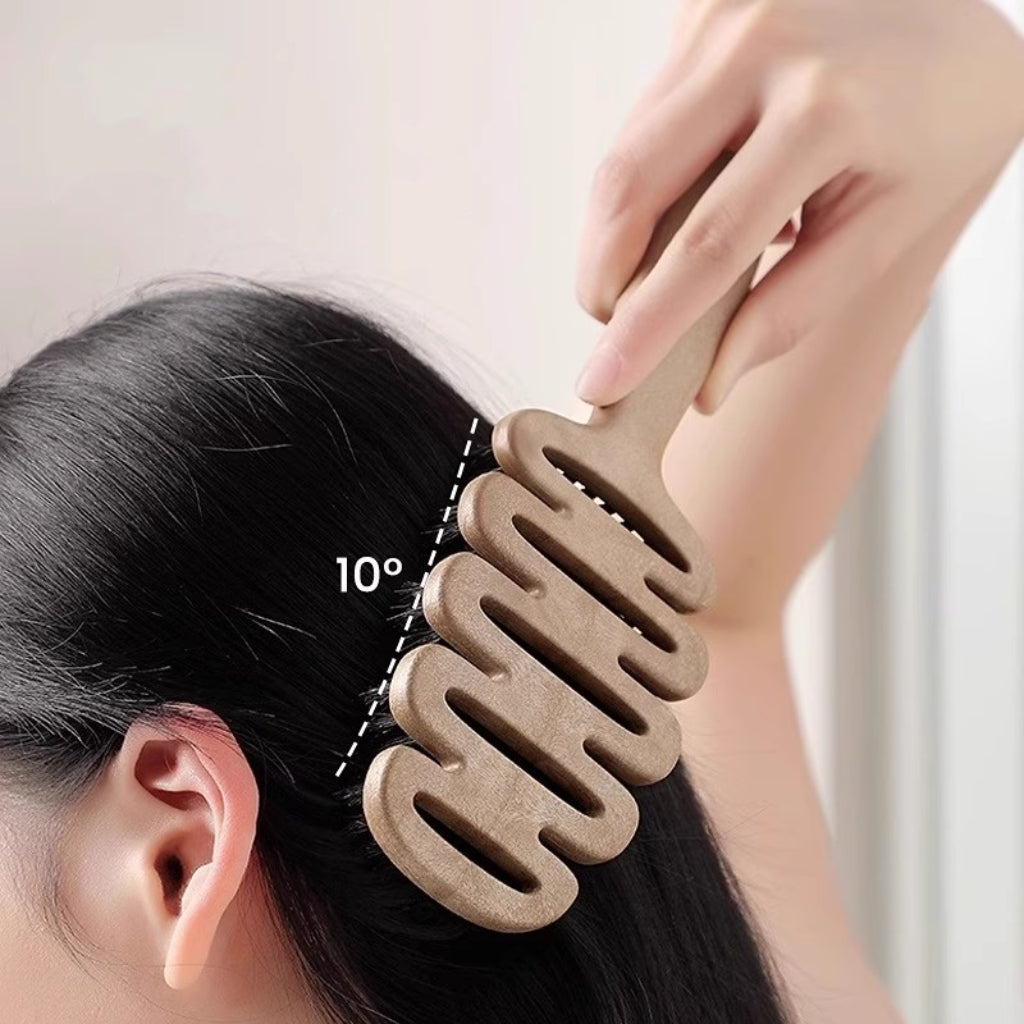 Sale Letitdao Reiki Massage Hair Comb Pinecone Design for Energy Flow & Static Styling Healing Tool
