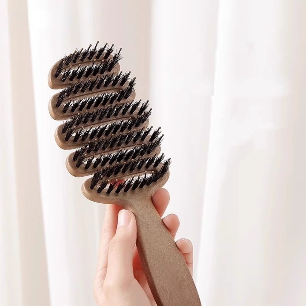 Sale Letitdao Reiki Massage Hair Comb Pinecone Design for Energy Flow & Static Styling Healing Tool