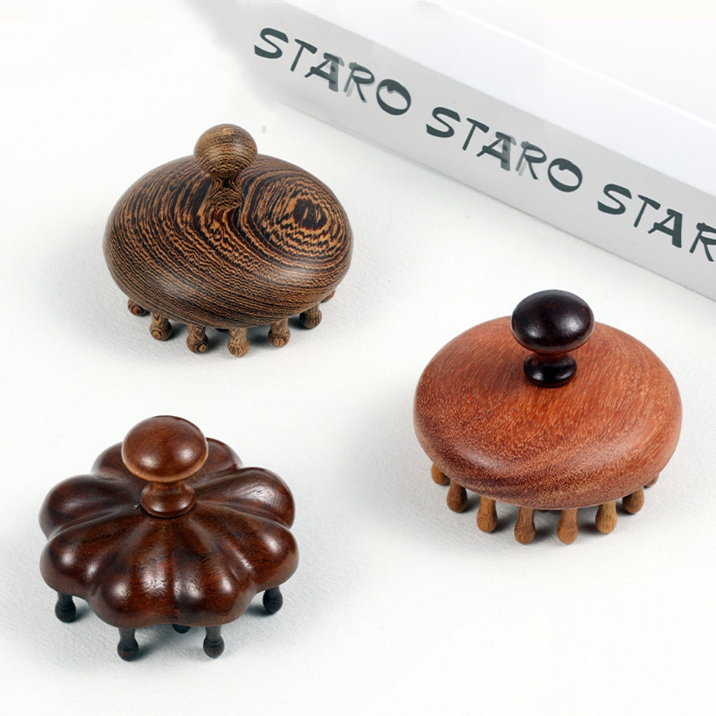 Sale Letitdao Sandalwood Meridian Comb 28-Point Massage Tool for Scalp & Body Wellness Holistic Self-Care Ritual Implement