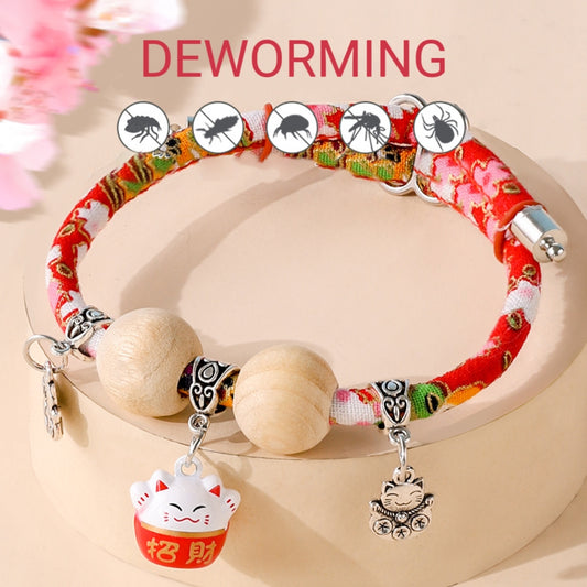 Letitdao Harmonic Defense Collar Natural Flea & Mosquito Repellent with Blessing Bell Eco Pet Protection System