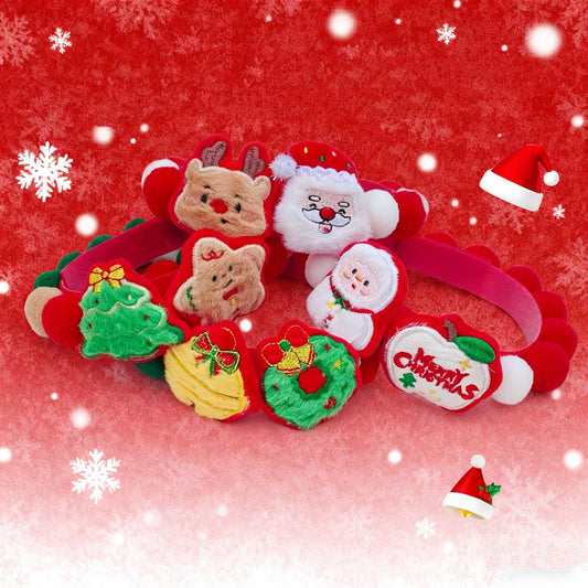 Letitdao Holiday Joy Collar Plush Christmas Tree Bell for Pet Anxiety Relief & Sensory Enrichment Festive Comfort System