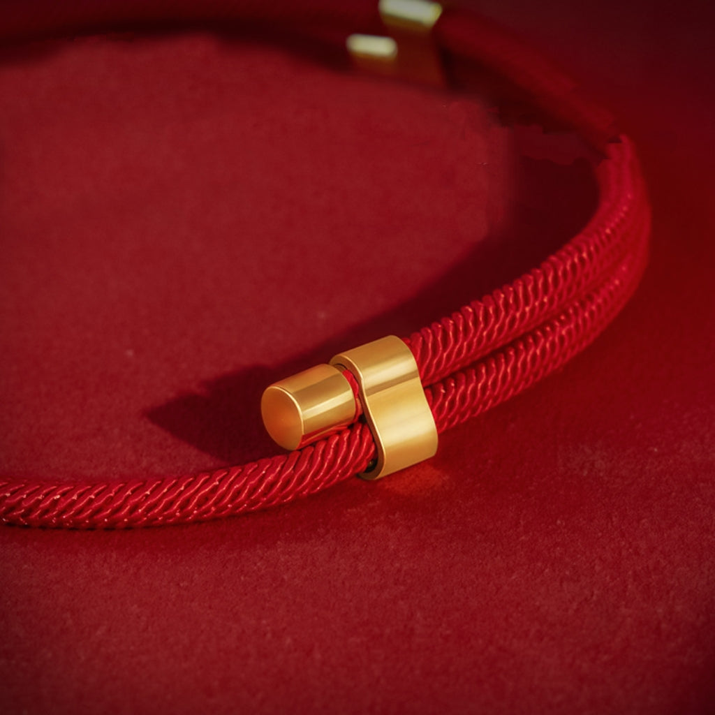 Letitdao New Year Vitality Pet Collar Adjustable Longevity Lock & Gold Beads for Safety Energy Festive Wellness Circle