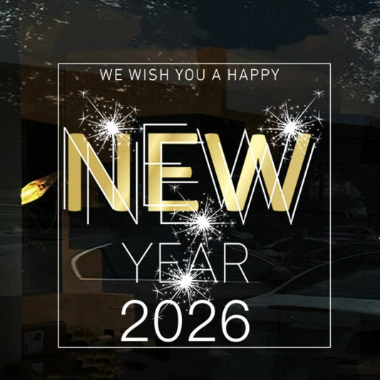 9.9美元包含所有费用——Letitdao双节窗贴，2026马年设计，静电吸附免胶，光线装饰