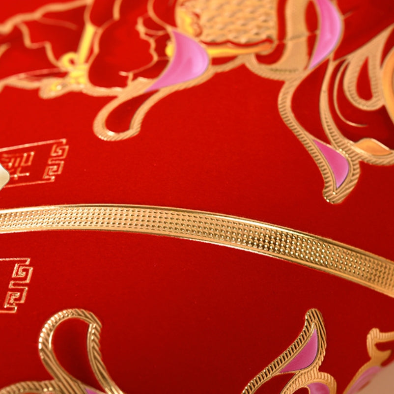 Letitdao Traditional Door Guardians Velvet Gold General Portraits for Chinese New Year Cultural Protection Art