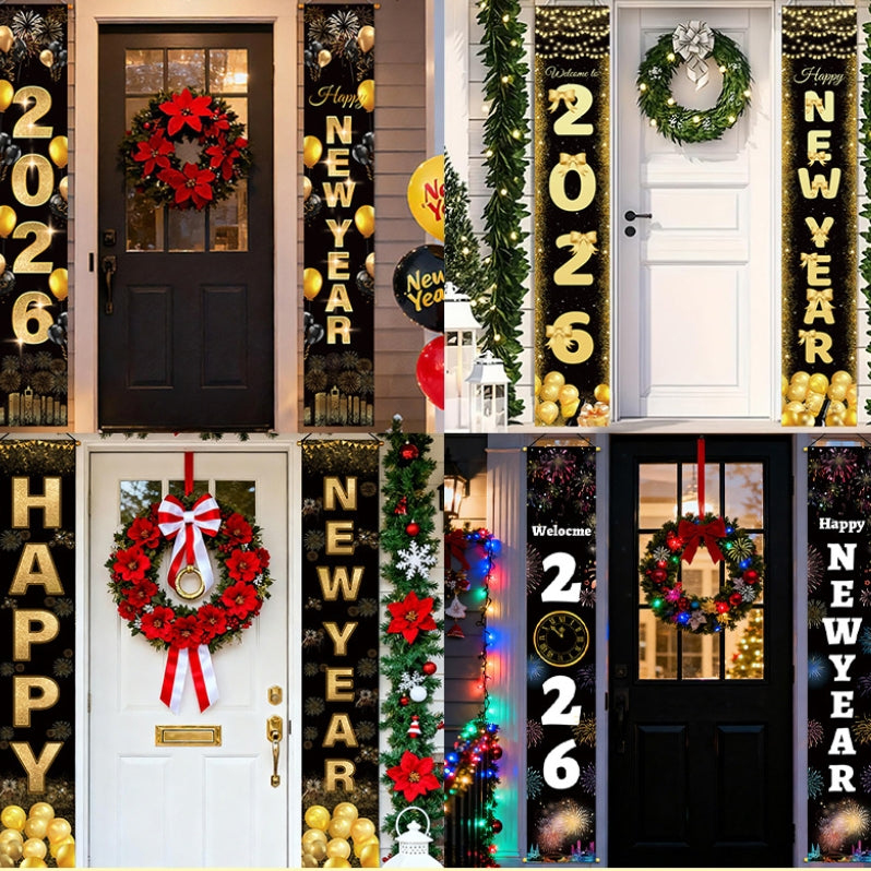 Letitdao 2026 "Happy New Year" Party Set Custom Couplets for Cross-year Celebration Immersive Joy Decor