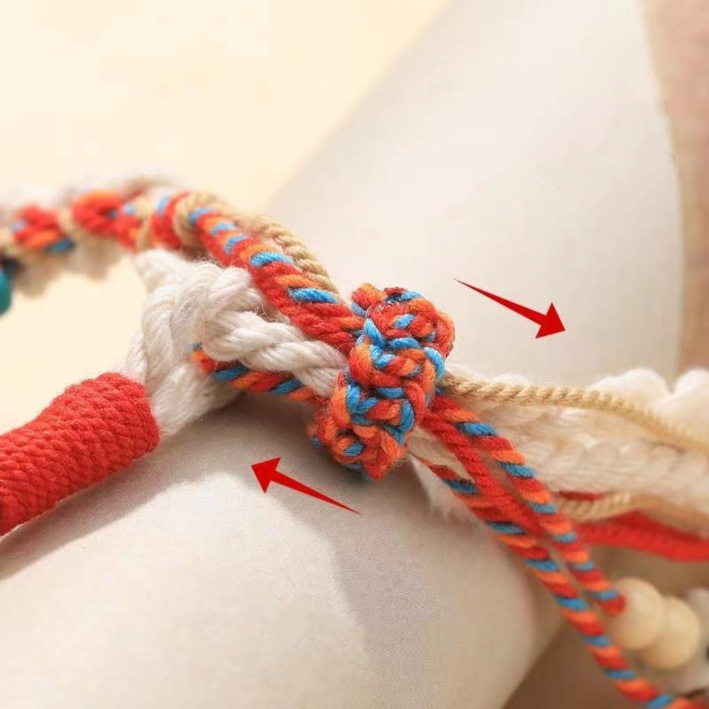 Letitdao Anxiety Relief & Positive Energy Bracelet  Vintage Coin & Red Thread Design for Good Luck