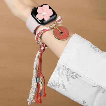 Letitdao Anxiety Relief & Positive Energy Bracelet  Vintage Coin & Red Thread Design for Good Luck