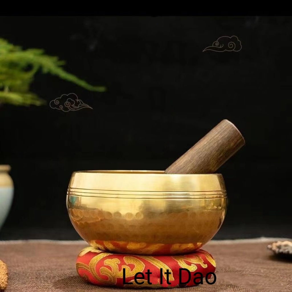 Letitdao Deep Meditation & Energy Reset Authentic Tibetan Singing Bowl for Sound Healing & Stress Relief