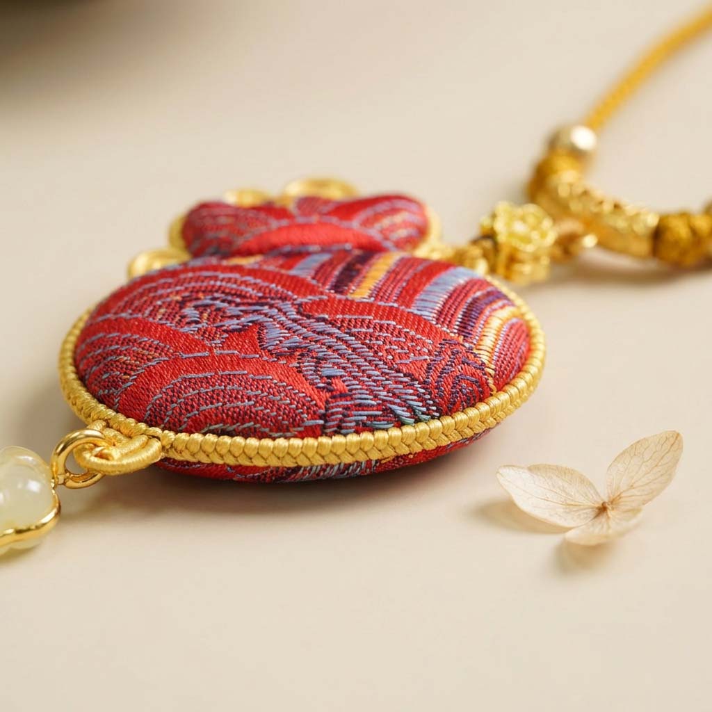 Letitdao A Modern Amulet Meticulously Embroidered Carry the Symbol of "Good Fortune" with You