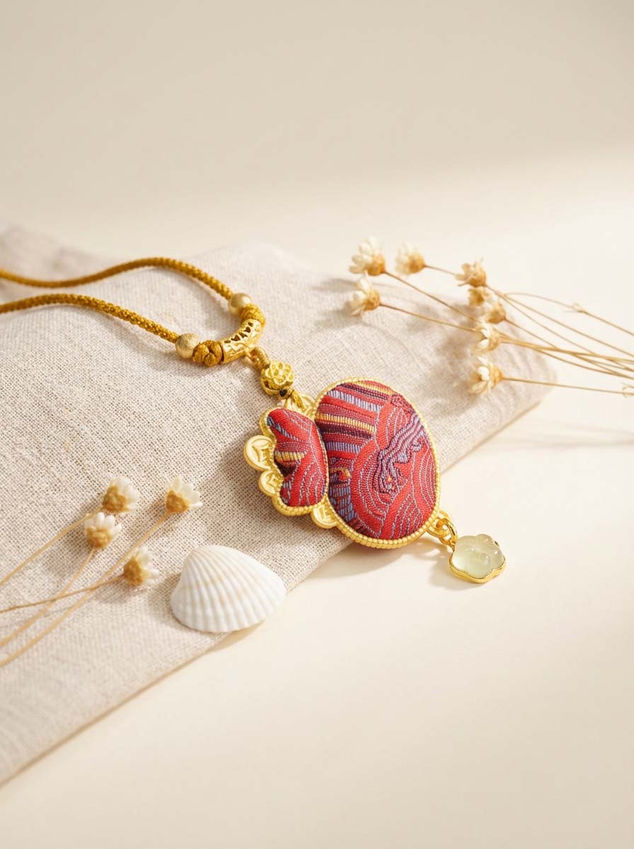 Letitdao A Modern Amulet Meticulously Embroidered Carry the Symbol of "Good Fortune" with You