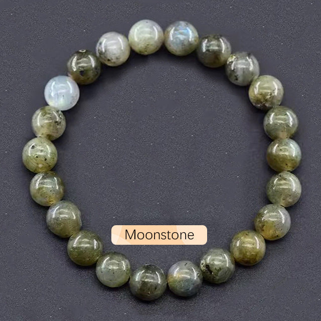 Letitdao Grounding Stone Bracelet Tiger's Eye & Garnet Bead Strand for Focus & Vitality Natural Energy Jewelry