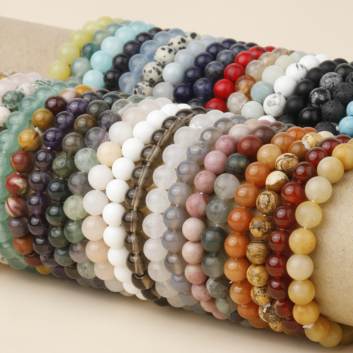 Letitdao Natural Stone Quartz Healing Beads Bracelet