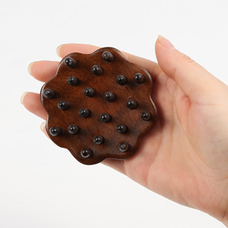 Sale Letitdao Sandalwood Meridian Comb 28-Point Massage Tool for Scalp & Body Wellness Holistic Self-Care Ritual Implement