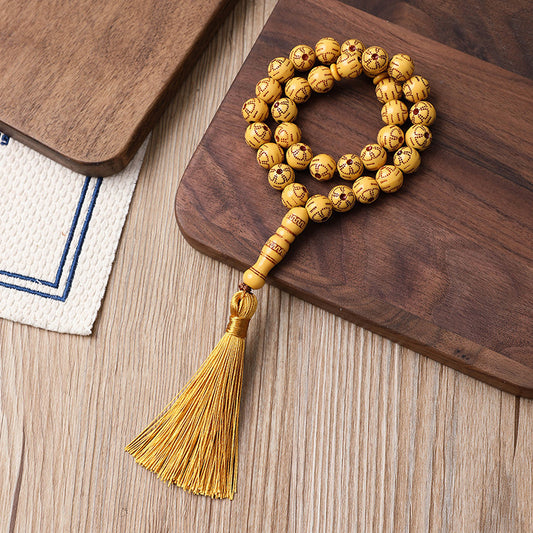 Sale Letitdao Artisan Intention Bracelet 33-Bead Strand for Mindful Focus & Personal Grounding Cultural Meditation Jewelry
