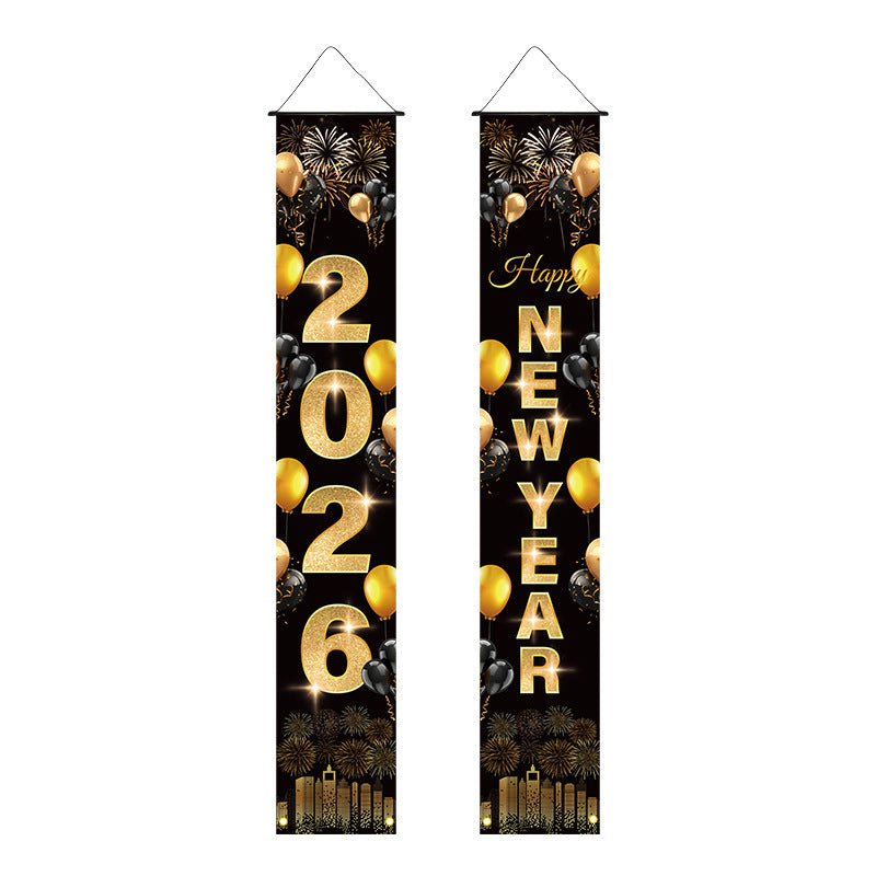 Letitdao 2026 "Happy New Year" Party Set Custom Couplets for Cross-year Celebration Immersive Joy Decor