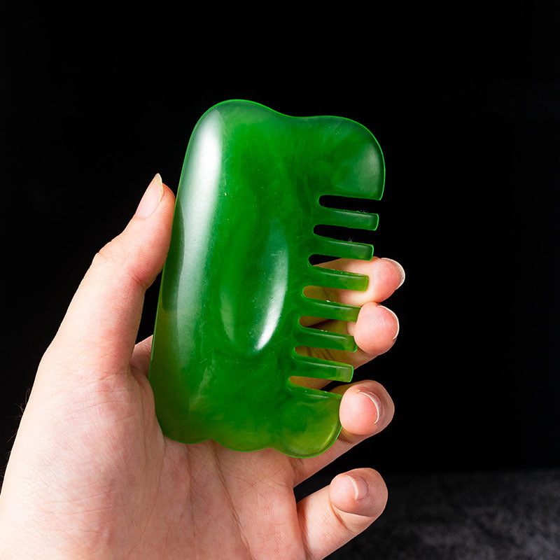 Letitdao Letitdao Therapeutic Resin Gua Sha Board Multi-Functional Head Massager for Scalp Relaxation & Meridian Therapy