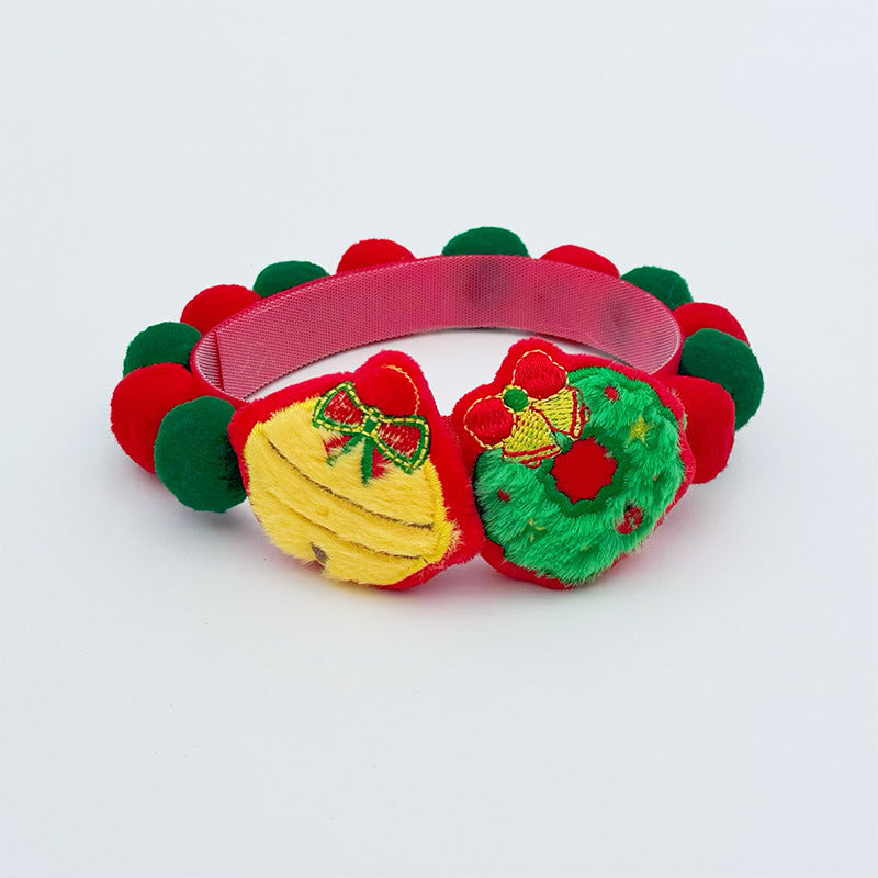 Letitdao Holiday Joy Collar Plush Christmas Tree Bell for Pet Anxiety Relief & Sensory Enrichment Festive Comfort System