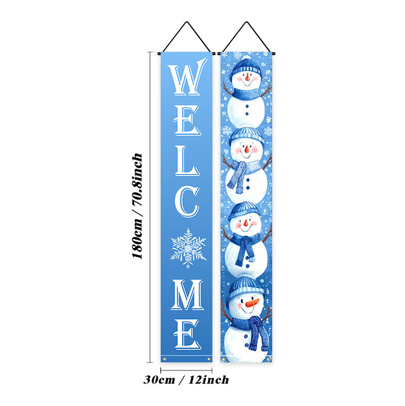 $9.9 Includes All Fees-Letitdao Grinch & Santa Outdoor Set Quirky Couplet Curtain & Banners For Ironic Christmas Whimsical Party Decor