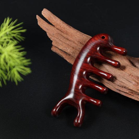 Sale Letitdao Sandalwood 3-in-1 Mindfulness Comb For Scalp Massage Facial Gua Sha & Acupressure Creative Self-Care Gift