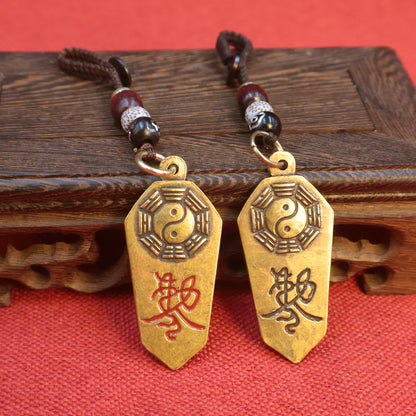 Sale Letitdao Mindful Energy Keychain Brass Tai Chi Token for Daily Centering & Anxiety Relief Portable Spiritual Anchor