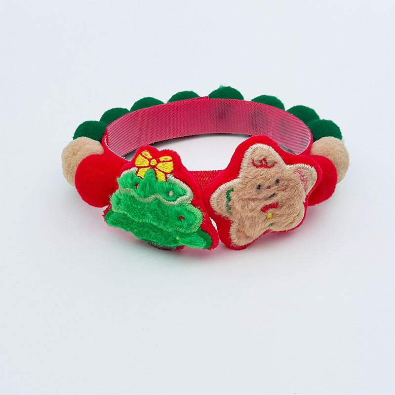 Letitdao Holiday Joy Collar Plush Christmas Tree Bell for Pet Anxiety Relief & Sensory Enrichment Festive Comfort System