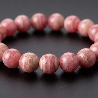 Letitdao Natural Rhodochrosite Bracelet - Whisper of Love