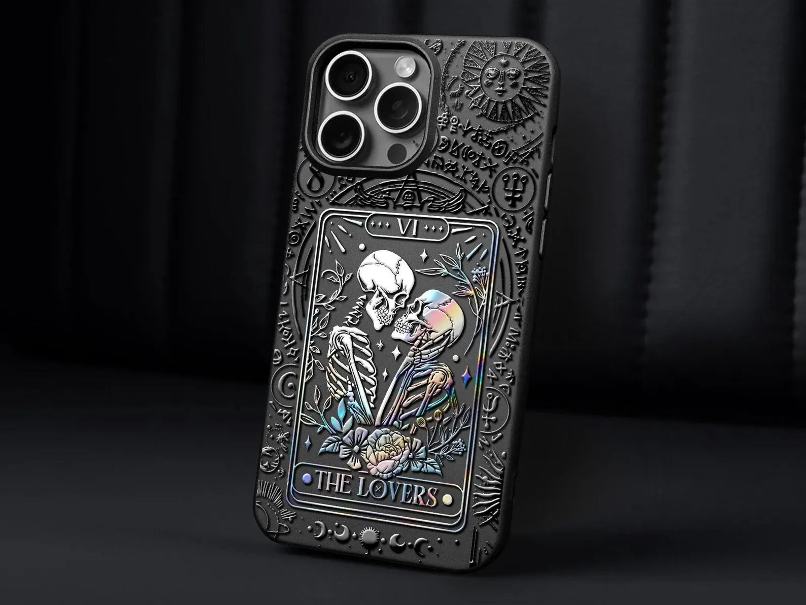 $9.9 Includes All Fees- Letitdao Strength Tarot Card iPhone Case Gothic phone cover