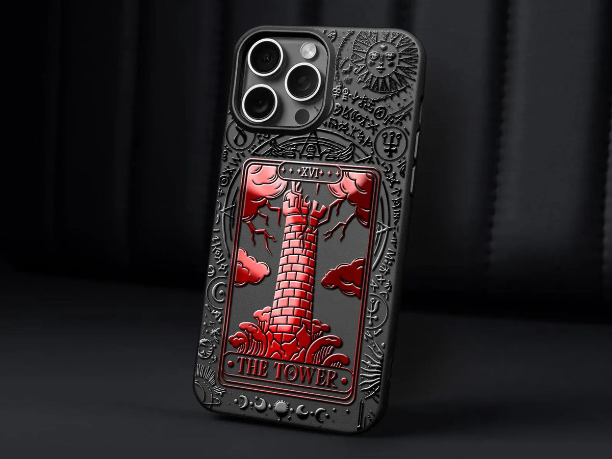 $9.9 Includes All Fees- Letitdao Strength Tarot Card iPhone Case Gothic phone cover