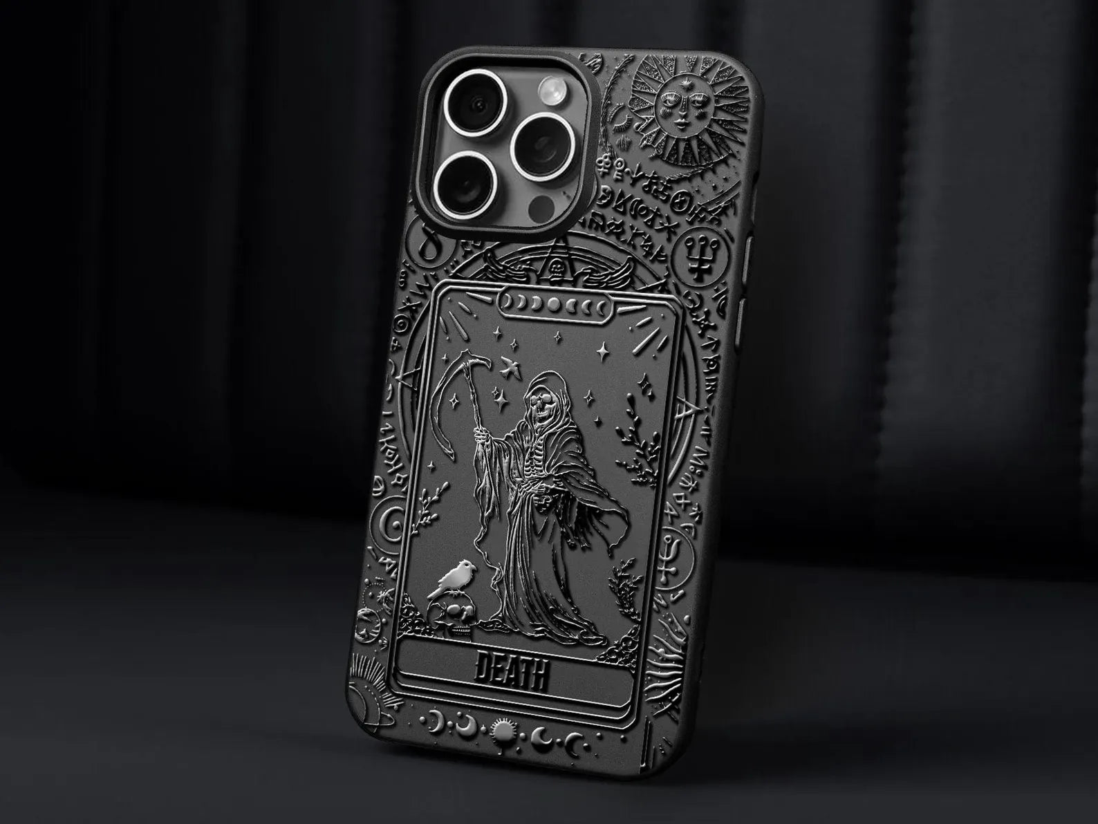 $9.9 Includes All Fees- Letitdao Strength Tarot Card iPhone Case Gothic phone cover