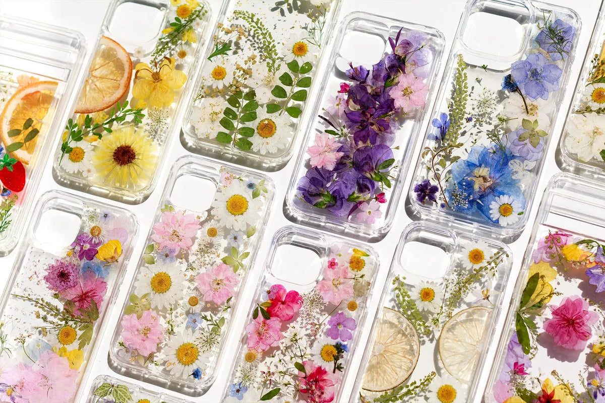 $9.9 Includes All Fees- Letitdao Floral Phone Case Cover Pressed Flower For IPhone 16 15 14 13 17 11 Pro Max Case Samsung S25 Plus S24 Ultra Case Google Pixel 8 9 Pro Xl 10