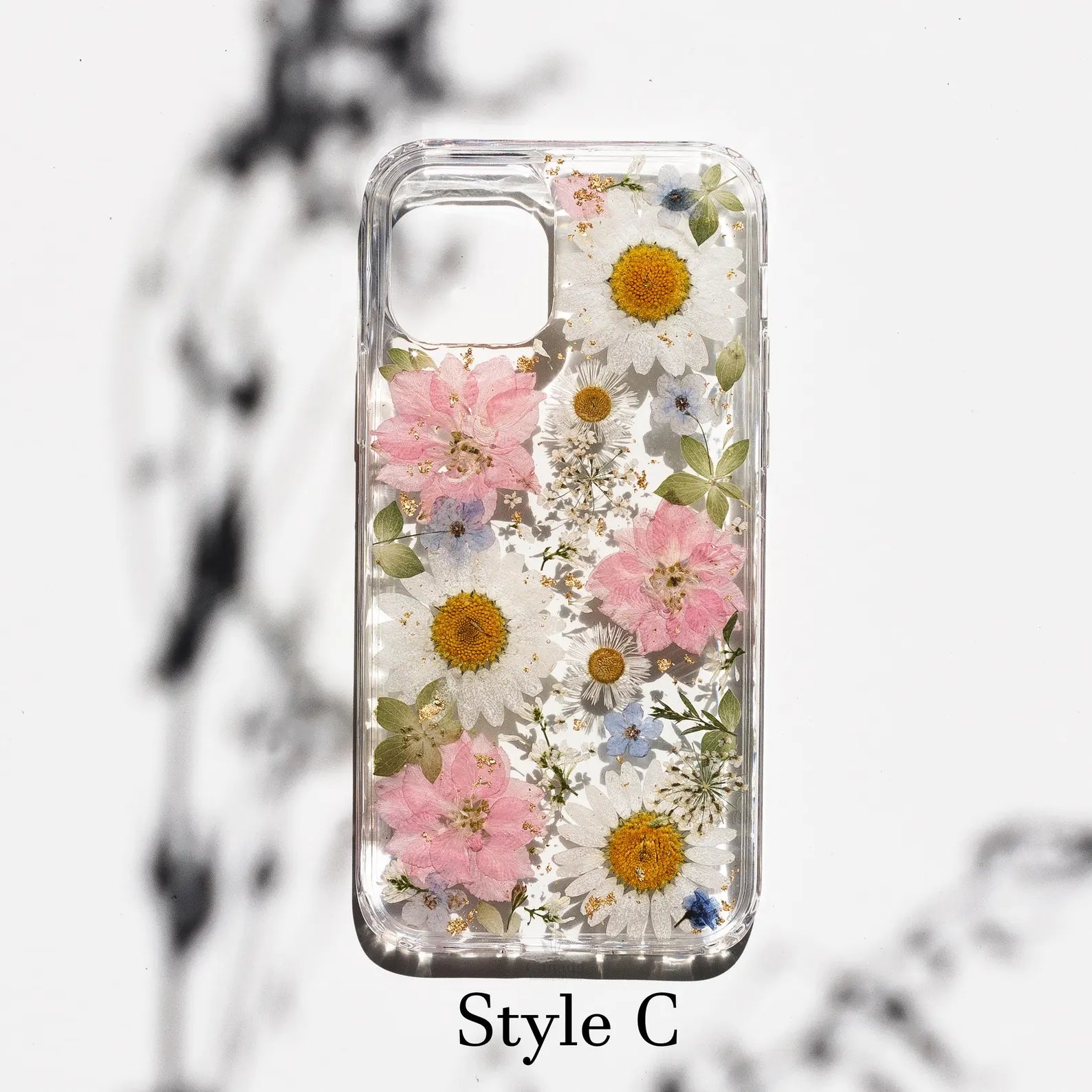 $9.9 Includes All Fees- Letitdao Floral Phone Case Cover Pressed Flower For IPhone 16 15 14 13 17 11 Pro Max Case Samsung S25 Plus S24 Ultra Case Google Pixel 8 9 Pro Xl 10