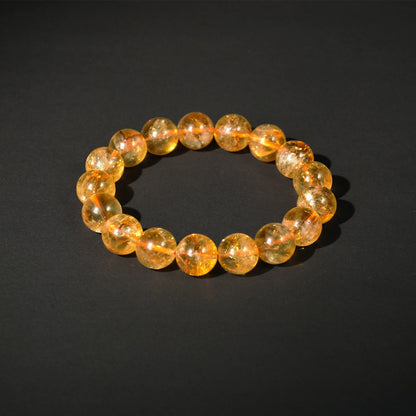Letitdao Natural Citrine Wealth Bracelet